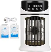 XIASABA Portable Mini Air Conditioner Mobile Multifunction Air Cooler Fan Water Cooling Fan Ideal for Office And Home Use