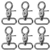 6Pcs Swivel Snap Hook, 32mm(1 1/4") Trigger Snap Claw Lanyard Clips, Gun Black