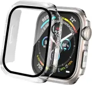 41/45mm Full Cover Matte PC Case Screen Protector for Apple Watch Series 7 6 5 4