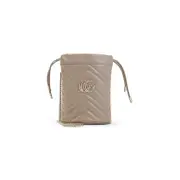 [Gucci] Gucci-Beige Matelassé Leather Pouch-Donna OS OS