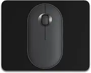 Dapesuom Small Mouse Pad, 5 x 6 Inch Thick Rubber Premium-Textured Non-Slip Portable & Washable Mini Mouse Mat for Women Men Wireless Laptops Keyboard Tray Gaming Work Computer Travel, Jet Black