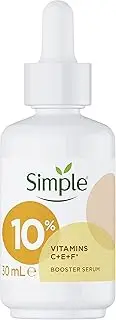 Simple Booster Serum 10% Vitamin C+E+F For Youthful, Glowing Skin 30mL
