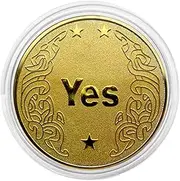Collectible Coin | Challenge Coin | Challenge Coin Collection, Custom Challenge Coin Collection, Yes No Challenges Coin, Coin Gifts for Games, Friends, Party Favors, and Birthday Gifts