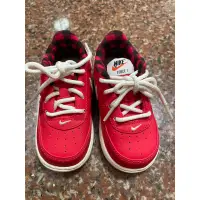 在飛比找蝦皮購物優惠-Nike force1紅色女童鞋12cm(二手）
