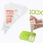 100X Disposable Icing Piping Bags Pastry Cake Cream Baking Decorating Tools NEW