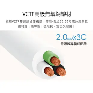 動力工廠 3P延長線1切6座(CT-3167)