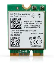 Killer Series for Intel AX1690i WiFi 6E Gaming Adapter Upgrade | CNVio2 M.2