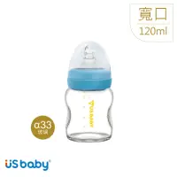 在飛比找momo購物網優惠-【US BABY 優生】真母感玻璃奶瓶(寬口徑120ml)