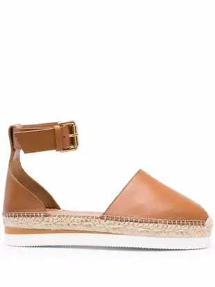 flat leather espadrilles