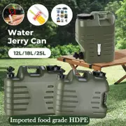 Water Container Jerry CanBucket Camping Outdoor Storage Barrel Green