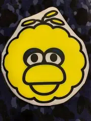 100% Authentic New Bape Bathing Ape Sesame Street Big Bird Yellow Camo Pillow!