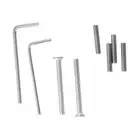 2x Push Sliding Gate Lock Split Safety Knob Stain Resistant Stainless Steel Kit