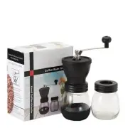 NNEDSZ Coffee Bean Grinder - Manual Hand Stainless Ceramic Burr Core Glass Jar N