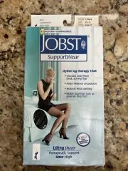 Womens Jobst SupportWear Compression Socks Knee CT High 8-15mmHg BLACK 9.5-11