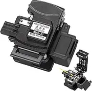 AUA-X1 Optical Fiber Cleaver, High Precision Optical Fiber Cleaver W/ 24 Surface Blades & 32000 Cleaves, Optic Fiber Cutter W/Scrap Collector for 0.25mm 0.9mm Coating Diameter