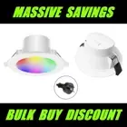 RGB+CCT 10W LED Dimmable Downlights Kit Ceiling Bluetooth Tuya Google Smart Home