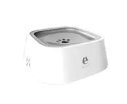 S04 1L Grey Indoor Pet Removable Floating Water Bowl Cat Drinker Dog Slow Drinking Water Basin No-Slip for Dogs and Cats