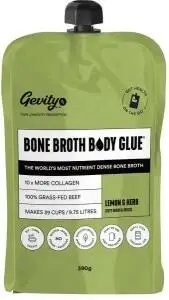 Gevity Rx Bone Broth Body Glue Concentrate Go Pack Lemon & Herb G/F 390g