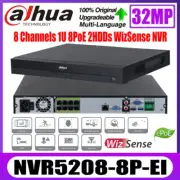 Dahua NVR5208-8P-EI 8CH PoE NVR WizSense AI 32MP Network Video Recorder SMD Plus