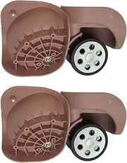 MagiDeal Luggage Wheels Suitcase Wheels Swivel Casters Accessories Mute,Luggage Wheels Replacement Set for Travelling Bag Trolley Case, Rose Gold