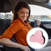Car Seat Lumbar Cushion Memory Foam Support Ergonomic Design 31.5x41x12.5cm Pink