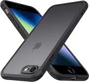 Matte Case for iPhone SE Case (2022/2020), iPhone 8 Case & iPhone 7 Case, Shockproof Drop Protection Anti-Fingerprint, Frosted Translucent Back Phone Cover for iPhone SE 3/2 (2022/2020), iPhone 8/7