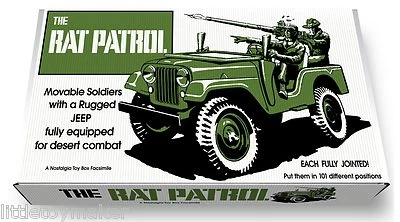 Marx Rat Patrol Play Set Box.