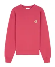 Maison Kitsuné Speedy Fox Patch Crewneck Sweatshirt S,XS,L,M red currant