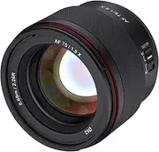 Samyang F1.8 AutoFocus UMC II Camera Lens for Fuji X APS-C, 75 mm Focal Length