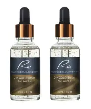 Re 24K Gold Serum Anti Wrinkle & Anti-Aging Skincare AM/PM - 2x30ml