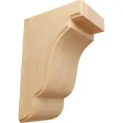 Ekena Millwork BKTW04X05X08BERO Bedford Wood Brackets, 3 1/2"W x 5"D x 7 1/2"...