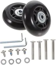 FOYTOKI Rubber Suitcase Replacement Wheels Easy Install High Load-Bearing Luggage Parts