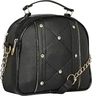 [Pramadda Pure Luxury] Faux Leather Stylish Women's sling Bag | Trendy Sling Bag And Ladies Purse For Women Ladies Under Leather Sling Bag With Golden chain For Girls.