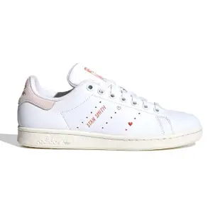 【adidas 愛迪達】Stan Smith W 女鞋 白粉色 情人節配色 皮革 史密斯 三葉草 愛迪達 休閒鞋 IG8482