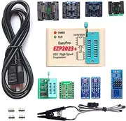 EZP2023 Programmer USB SPI 9 Adapters EZP2019 Upgraded Chip Writer Reader IC Test Clip 24 25 93 95 EEPROM Flash Bios Minipro Socket
