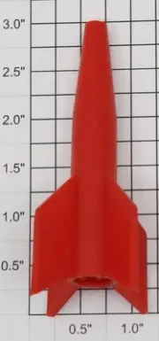 Lionel 6650-79 Red Rocket Missile Top (50)