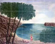 Art Marine Landscape Andre Bauchant Mural Ceramic Backsplash Bath Tile #2034