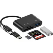 High-Speed Card Reader Data Transfer Multifunctional USB Micro Adapter SD TF