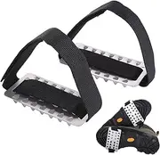 [mercenary] Ice Snow Grips | Non-Slip Snow Cleats with 26 Stainless Steel Spikes - Snow Claw Ice Gripper, Ice Spikes for Hiking Fishing Walking Climbing Mountaineering