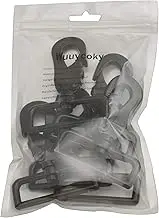 Wuuycoky Black 2" Inner Diameter D Ring Large Buckle Lobster Clasps Swivel Snap Hooks