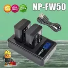 2X NP-FW50 Battery + Dual Charger For Sony Alpha A6500 A6300 A33 NEX-3 NEX-5N AU