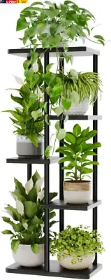 Corner Plant Stand Indoor 5 Tier Metal Plant Shelf Black Plant Stands for Multip