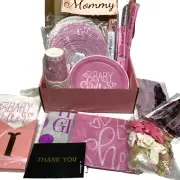 Baby Shower Decorations for Girl It's a Banner Cups Plates Ballons Sashe Napkins