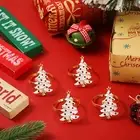Napkin Holders Enamel Christmas Napkin Rings with Xmas Tree for Christmas