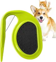 This detangling comb is designed to effectively remove knots from your pet's coat without causing discomfort.Durable stainless steel short blade and hook allow