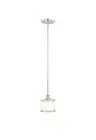 Vaxcel Carlisle 1L Mini Pendant, Chrome, Frosted Opal Glass - P0160