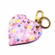 Unused Vuitton Porte Cle Lovelock Heart M01164 Keychain Pink LOUIS VUITTON New