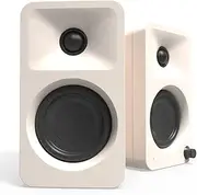 Limited Edition - Kanto ORA 100W Powered Reference Desktop Computer Speakers with Bluetooth 5.0 Matte Cream