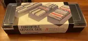 RARE VTG 80’s Audio Cassette Tape Case Storage Holds 15 w/cases 24 w/o New Stock