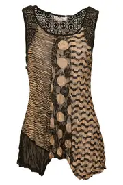 Mesh Pattern Tunic--CLA-4992
